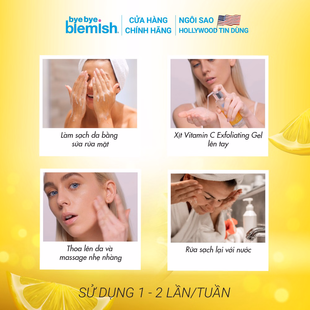 Gel Tẩy Tế Bào Chết Vitamin C Ngừa Mụn Và Làm Sáng Da Bye Bye Blemish Vitamin C Exfoliating Gel 118Ml - Bye Bye Blemish - Ảnh 3