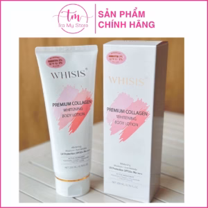 Kem Dưỡng Thể Trắng Da Whisis Chống Nắng Premium Collagen Whitening Body Lotion 200Ml - Whisis
