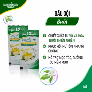 Dầu Gội Tinh Dầu Bưởi Dây 12 Gói - Lucky Star