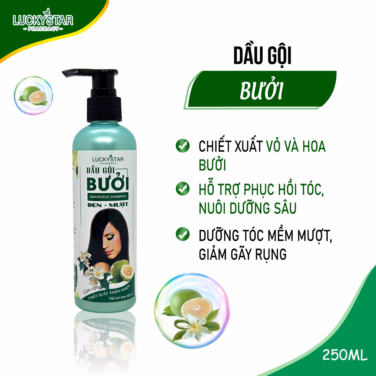 Dầu Gội Bưởi - Lucky Star - Ảnh 2