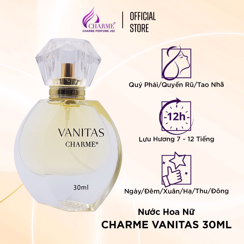 Nước Hoa Nữ Charme Vanitas Phù Hợp Cho Các Bạn Nữ Trẻ Trung 30Ml - Charme - Ảnh 2