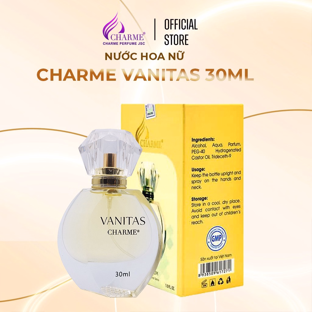 Nước Hoa Nữ Charme Vanitas Phù Hợp Cho Các Bạn Nữ Trẻ Trung 30Ml - Charme