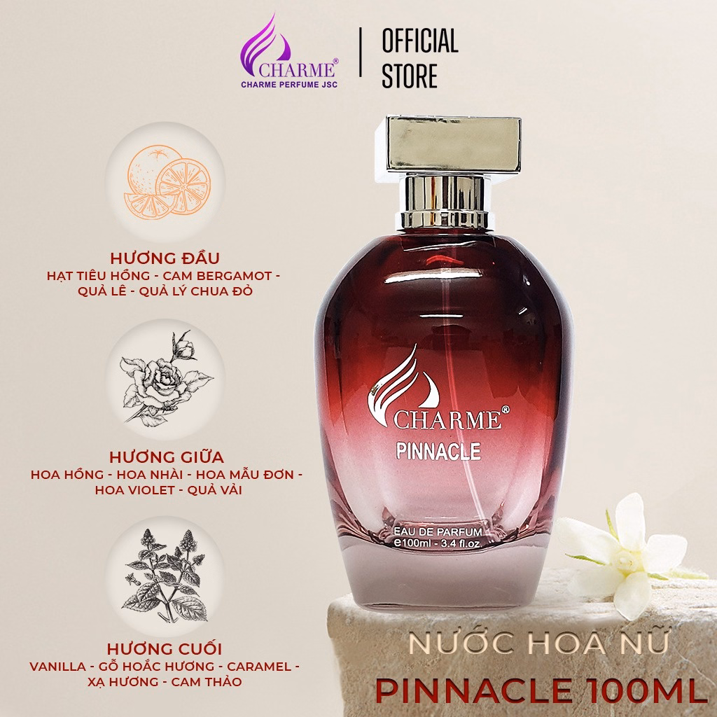 Nước Hoa Nữ Quyến Rũ, Charme Pinnacle, Gợi Cảm Và Sang Chảnh, Cho Những Nàng Cá Tính, 100Ml - Charme - Ảnh 2