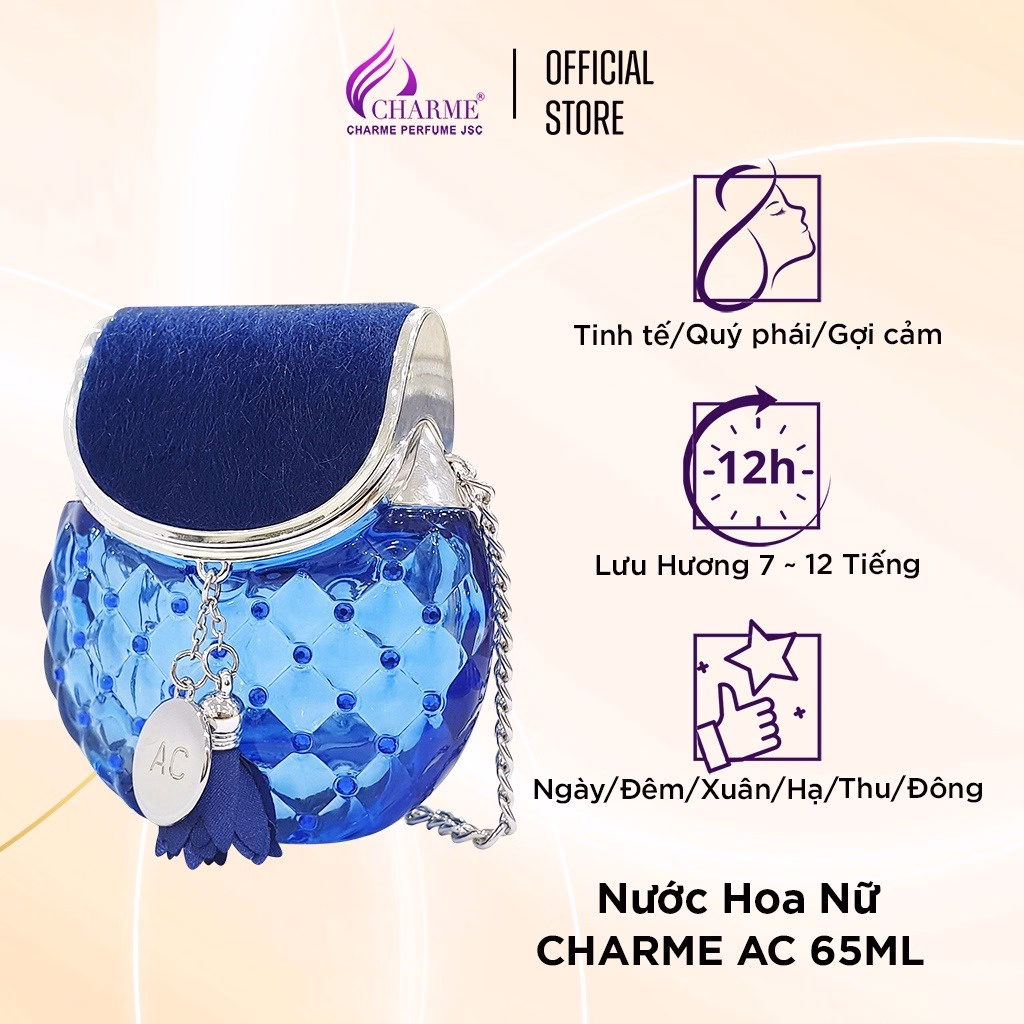 Nước Hoa Nữ Charme Ac 65Ml Lưu Hương Lâu Phong Cách Tinh Tế, Quý Phái, Gợi Cảm Nước Hoa Chính Hãng - Ảnh 4