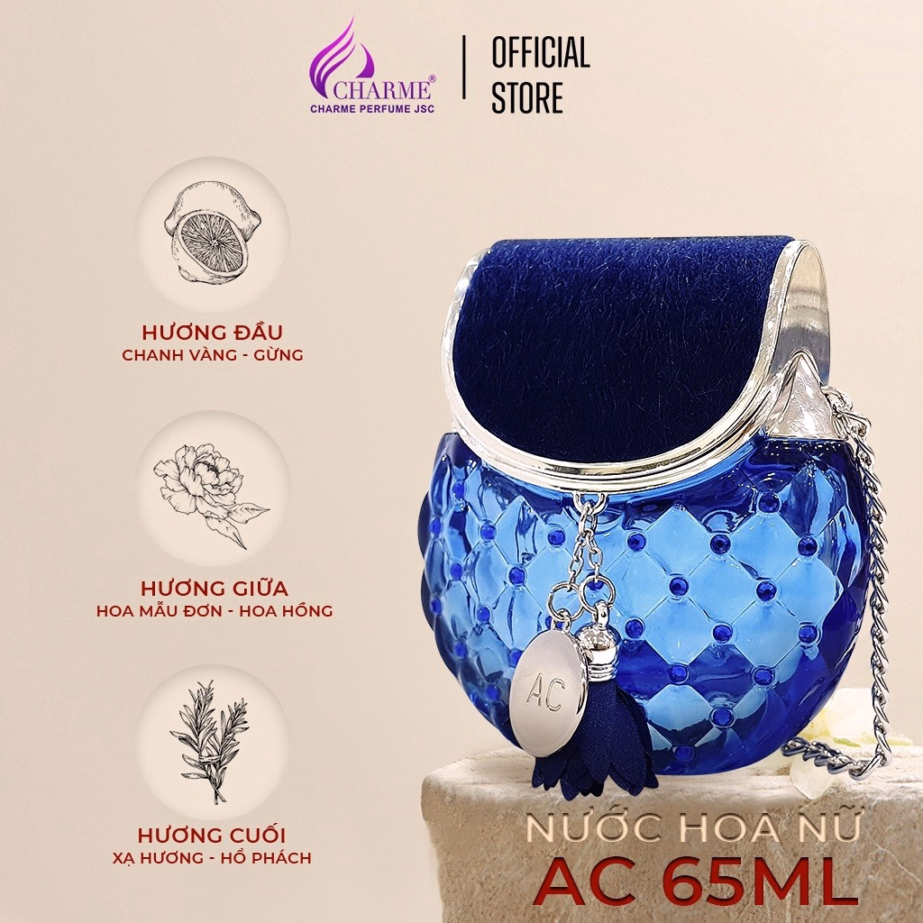 Nước Hoa Nữ Charme Ac 65Ml Lưu Hương Lâu Phong Cách Tinh Tế, Quý Phái, Gợi Cảm Nước Hoa Chính Hãng - Ảnh 3