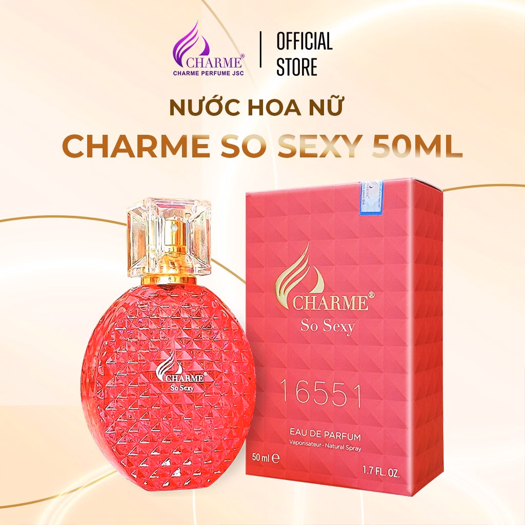 Nước Hoa Nữ Charme So Sexy 50Ml Lưu Hương Lâu Phong Cách Quyến Rũ, Sang Trọng, Hiện Đại Nước Hoa Chính Hãng - Ảnh 2
