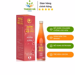 Nước Uống Collagen Glutathione Ngừa Lão Hóa Giảm Nám Tàn Nhang,Trẻ Hóa Làn Da 500Ml - An Hòa Phát