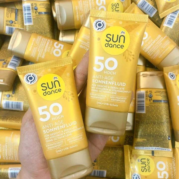 Kem Chống Nắng Chống Lão Hóa Đức Sonnenfluid Spf 50 Tuýp 50Ml - Sundance - Ảnh 2