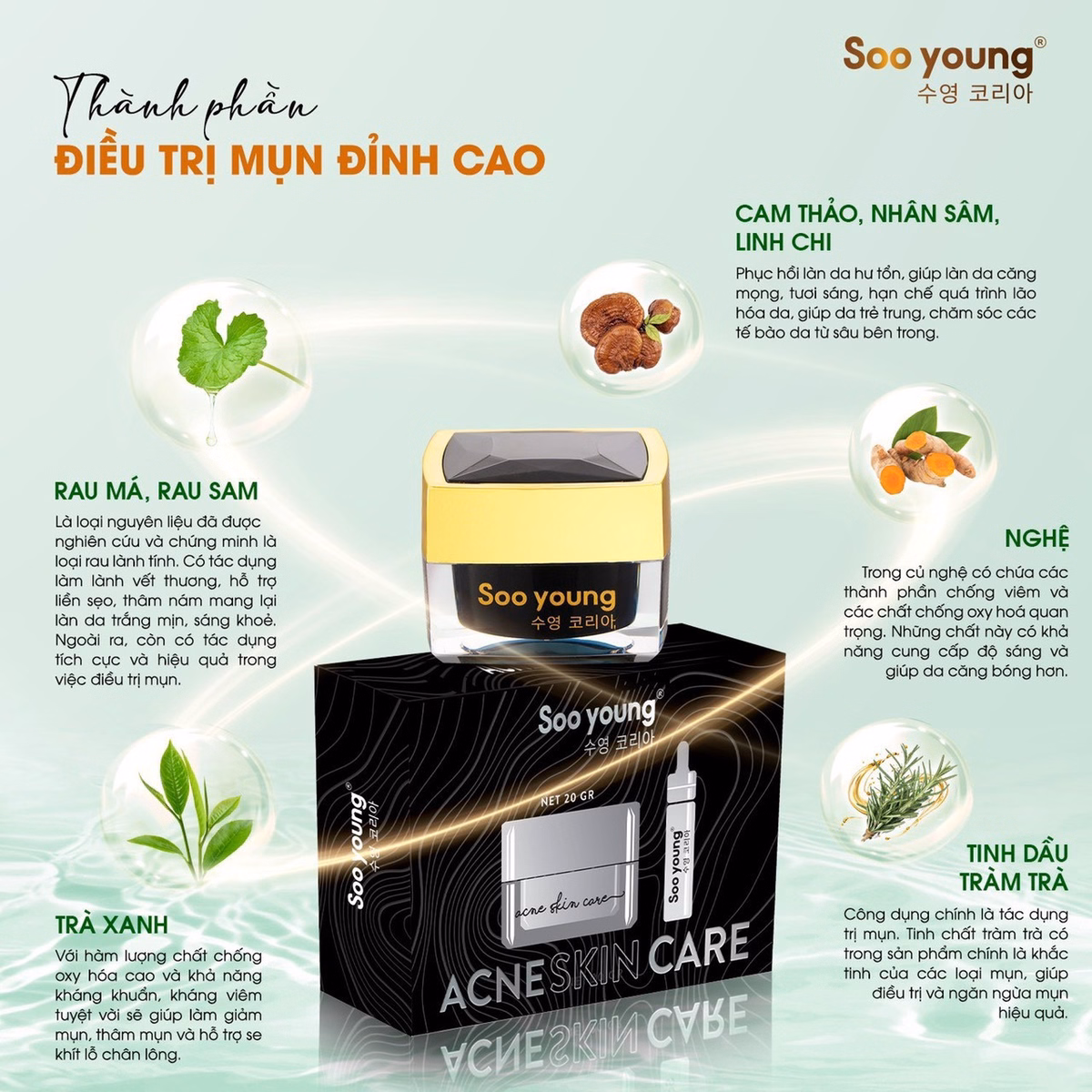 Combo Trị Mụn Acneskin Care - Soo Young - Ảnh 18