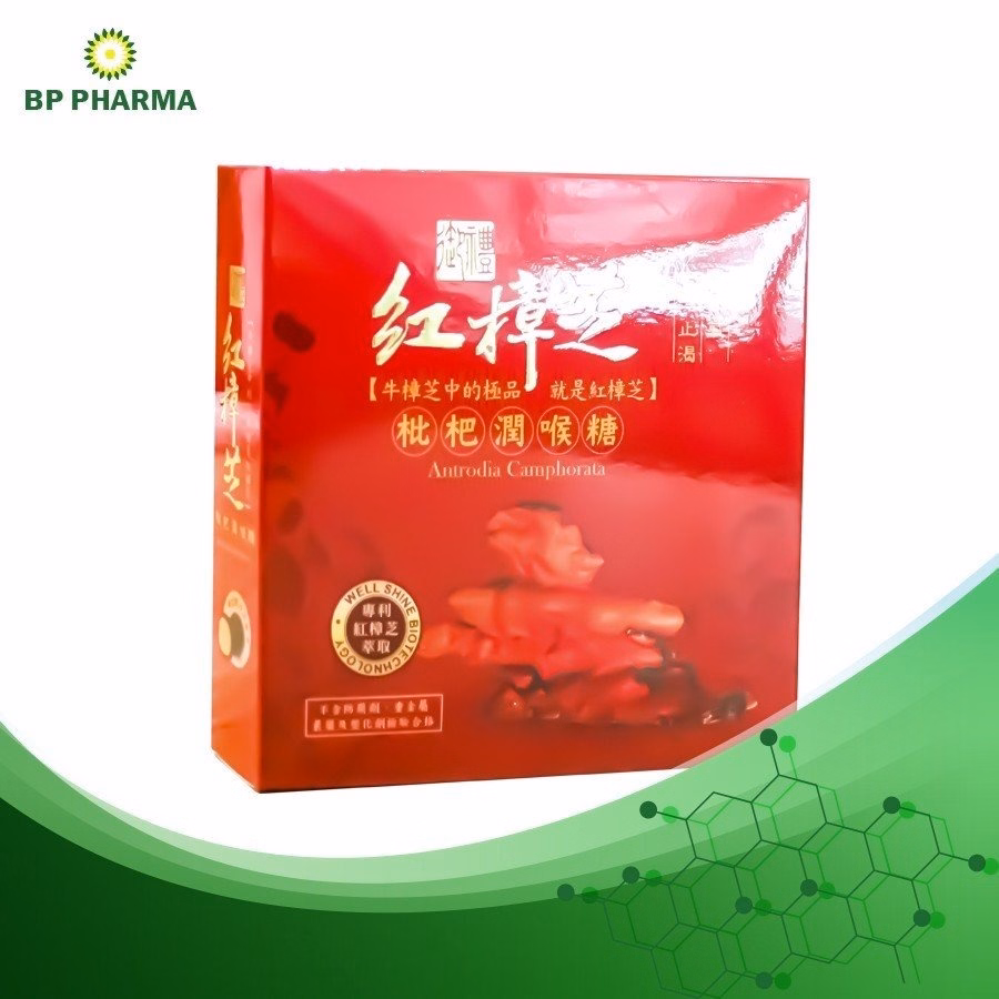 Kẹo Ngậm Nấm Chương Chi Đỏ Bp Antrodia Camphorata 15 Viên - Bp Pharma - Ảnh 2