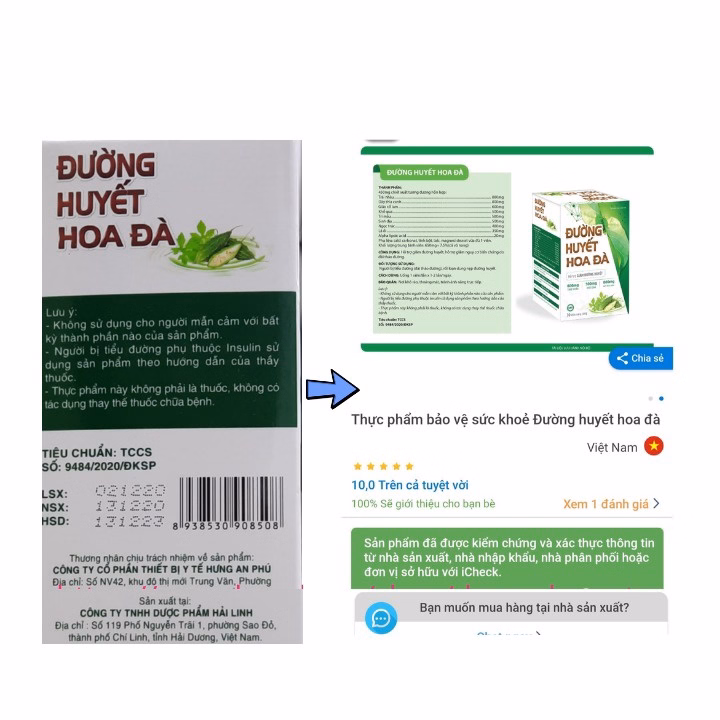 Viên Uống Đường Huyết Hoa Đà, Giảm Đường Huyết Và Giảm Nguy Cơ Biến Chứng Tiểu Đường Hộp 30 Viên - Hải Linh - Ảnh 4