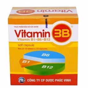 Viên Uống Vitamin 3B Giúp Ăn Ngon Ngủ Tốt, Giảm Đau Nhức, Tê Bì Châm Tay Hộp 100 Viên - Phúc Vinh