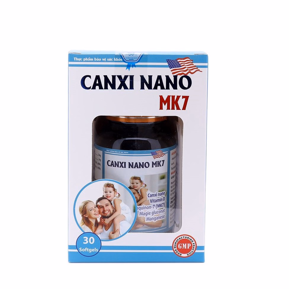 Viên Uống Canxi Nano Mk7 D3 Glucosamin Giúp Tăng Chiều Cao, Giảm Loãng Xương Lọ 30 Viên - Santex - Ảnh 4