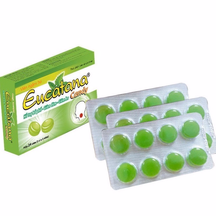 Viên Ngậm Ho Thảo Dược Eucatana Giảm Ho, Ấm Họng, Giảm Viêm Họnghộp 24 Viên - Tanarpha - Ảnh 2