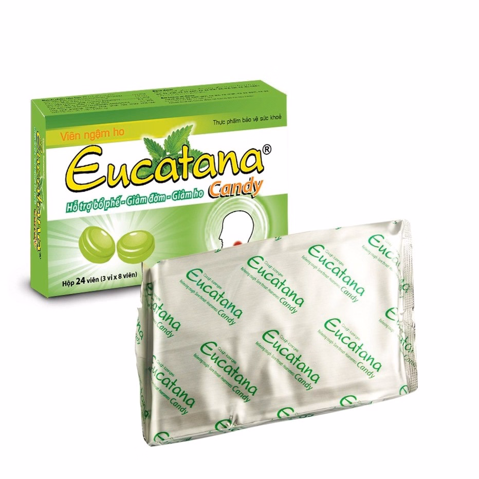 Viên Ngậm Ho Thảo Dược Eucatana Giảm Ho, Ấm Họng, Giảm Viêm Họnghộp 24 Viên - Tanarpha - Ảnh 3