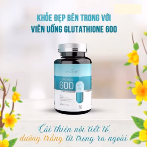 Viên Uống Trắng Da Giảm Thâm Nám, Cân Bằng Nội Tiết Tố Nữ Glutathione 600 - Pg Fashion