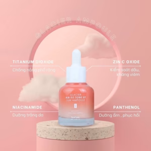 Tinh Chất Chống Nắng Dưỡng Trắng Nâng Tone Feelxo Glacier Air- Fit Tone Up Sun Ampoule Spf50+/Pa+++ 30Ml - Pink Tone Up