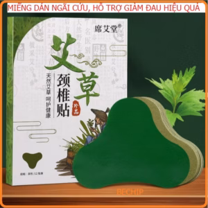 Hộp 12 Miếng Dán Vai Gáy Ngải Cứu Thảo Dược Giảm Đau Nhức Hiệu Quả Ctb161 - Bechip