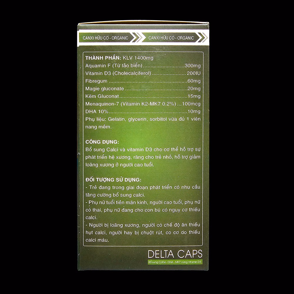 Viên Uống Deltacaps Bổ Sung Canxi, Vitamin D3 Hỗ Trợ Phát Triện Hệ Xương, Răng Chắc Khỏe Cho Trẻ Từ 6 Tuổi - Đông Khánh - Ảnh 3