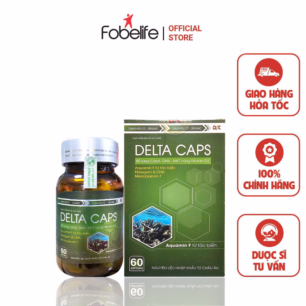 Viên Uống Deltacaps Bổ Sung Canxi, Vitamin D3 Hỗ Trợ Phát Triện Hệ Xương, Răng Chắc Khỏe Cho Trẻ Từ 6 Tuổi - Đông Khánh