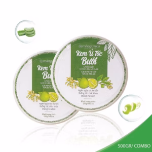 Combo 2 Kem Ủ Tóc Bưởi Phục Hồi Tóc Hư Tổn, Kích Thích Mọc Tóc Từ Tinh Dầu Bưởi Nguyên Chất 250G - Milaganics