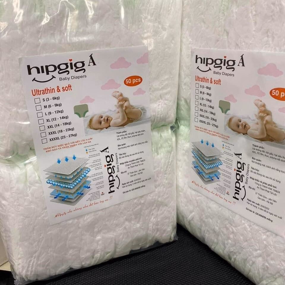 50 Miếng Bỉm Quần Hipgig A - Ảnh 4