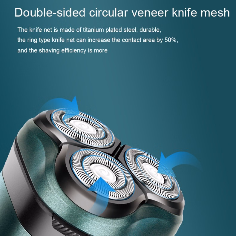 Máy Cạo Râu 3 Lưỡi Tròn Daling 9201 3 Trong 1 Thiết Kế Nhỏ Gọn Dễ Mang Đi Cạo Sát Êm Ái Cao Cấp Chính Hãng Bảo Hành 6 Tháng Gd024 - Lady'S Passion - Ảnh 5