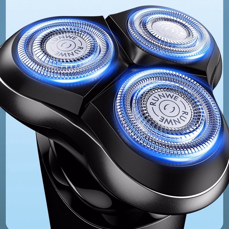 Máy Cạo Râu Runwe Rs196 3 Lưỡi Sắc Bén Tự Sắc Có Sạc Type Và Chống Nước Khi Vệ Sinh Gd025 - Lady'S Passion - Ảnh 6
