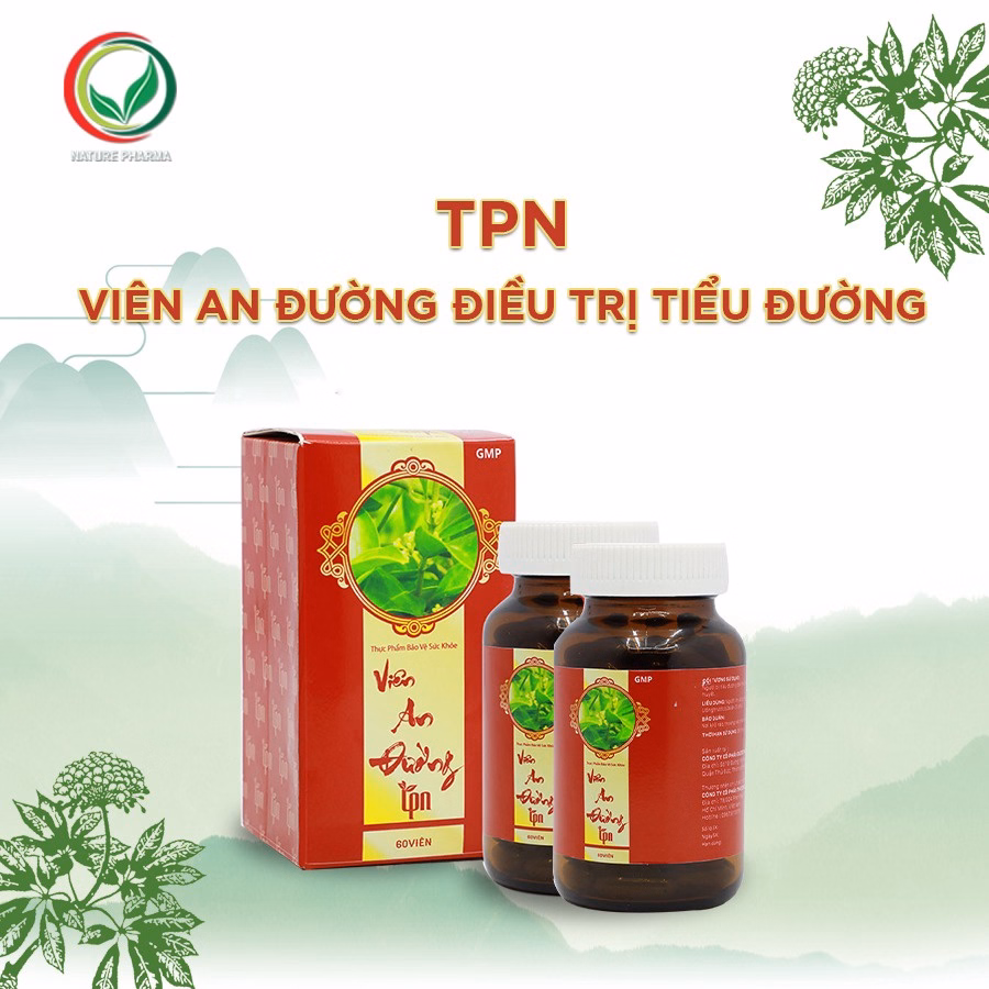 Viên An Đường Tpn Combo 3 Hộp Hỗ Trợ Giảm Đường Huyết, Giúp Giảm Nguy Cơ Biến Chứng Đái Tháo Đường - Tpn