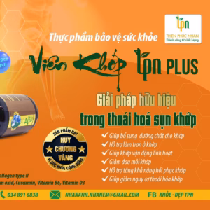 Viên Khớp Tpn Plus Hộp 90V Hỗ Trợ Tăng Khả Năng Hồi Phục Khớp, Giúp Giảm Nguy Cơ Thoái Hóa Khớp.- Tpn