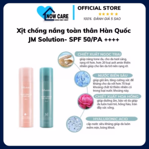 Xịt Chống Nắng Toàn Thân Hàn Quốc Spf 50/Pa++++ - Jm Solution