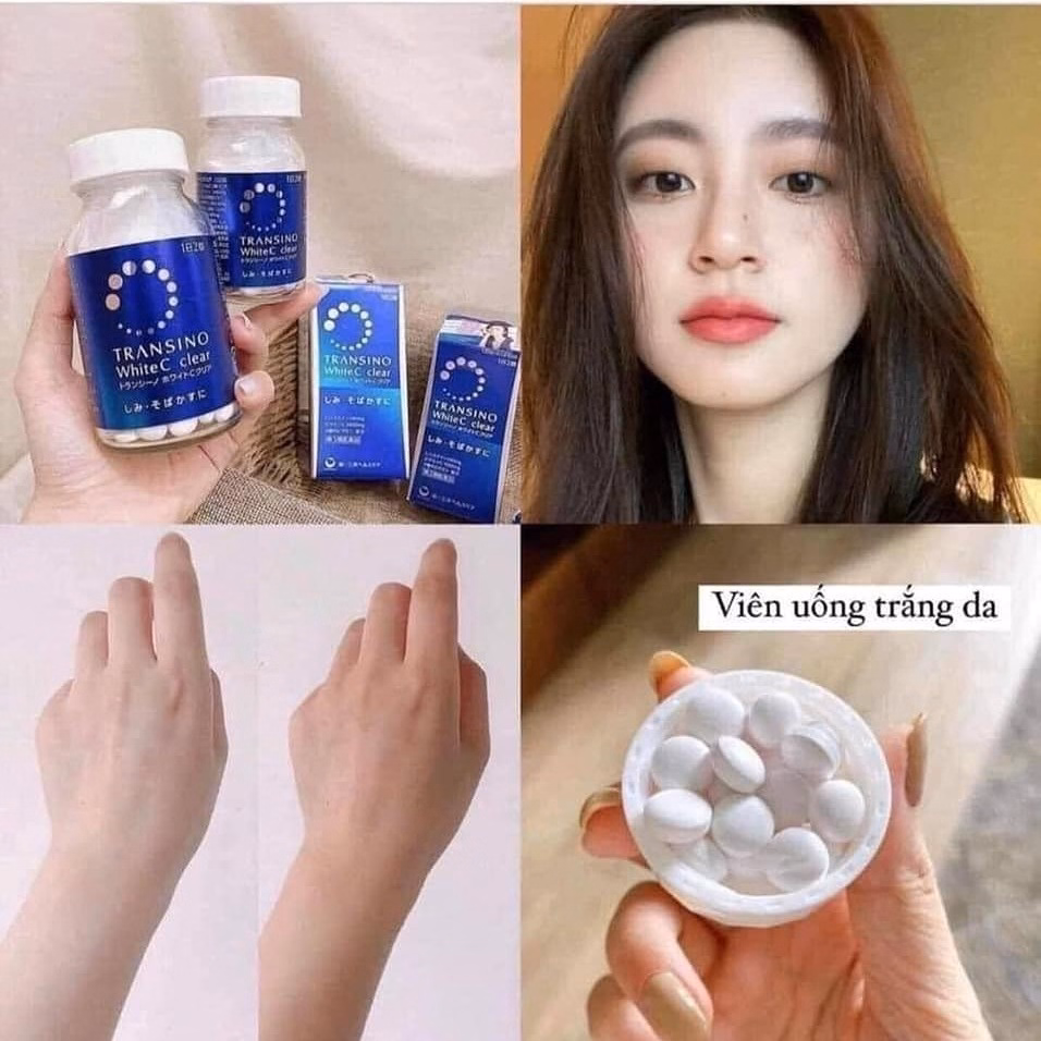 Viên Uống Giảm Nám, Trắng Da Nhật Bản White C Clear - Transino - Ảnh 3