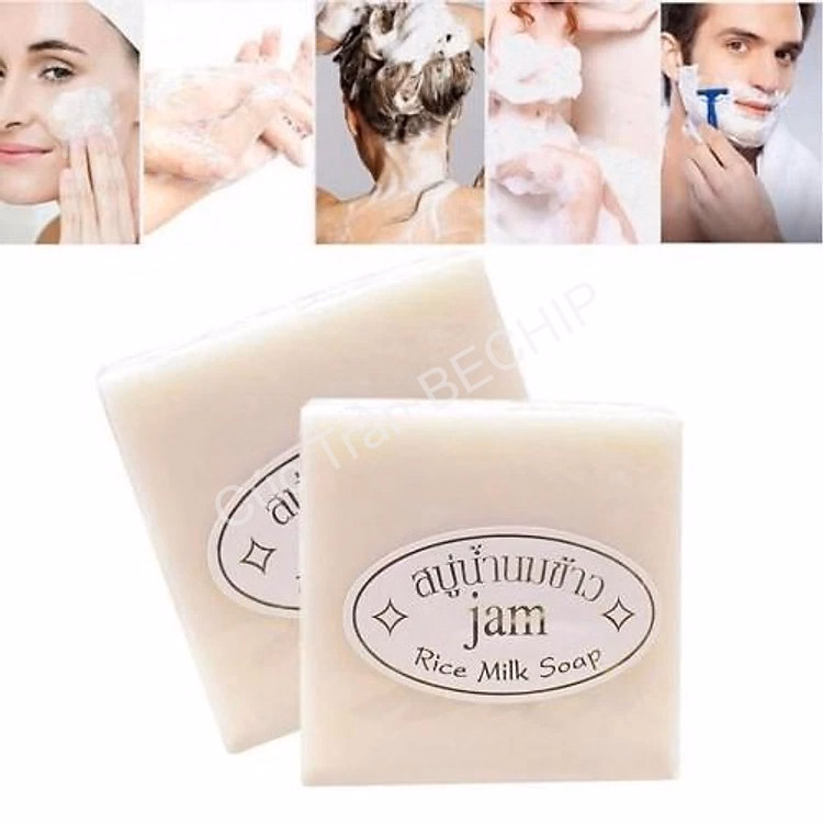 Set 3 Bánh Xà Phòng Cám Gạo Thái Lan Jam Rice Milk Soap Dưỡng Trắng, Giảm Mụn Thâm Ctb175 – Bechip - Ảnh 9