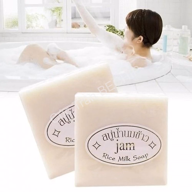 Set 3 Bánh Xà Phòng Cám Gạo Thái Lan Jam Rice Milk Soap Dưỡng Trắng, Giảm Mụn Thâm Ctb175 – Bechip - Ảnh 8
