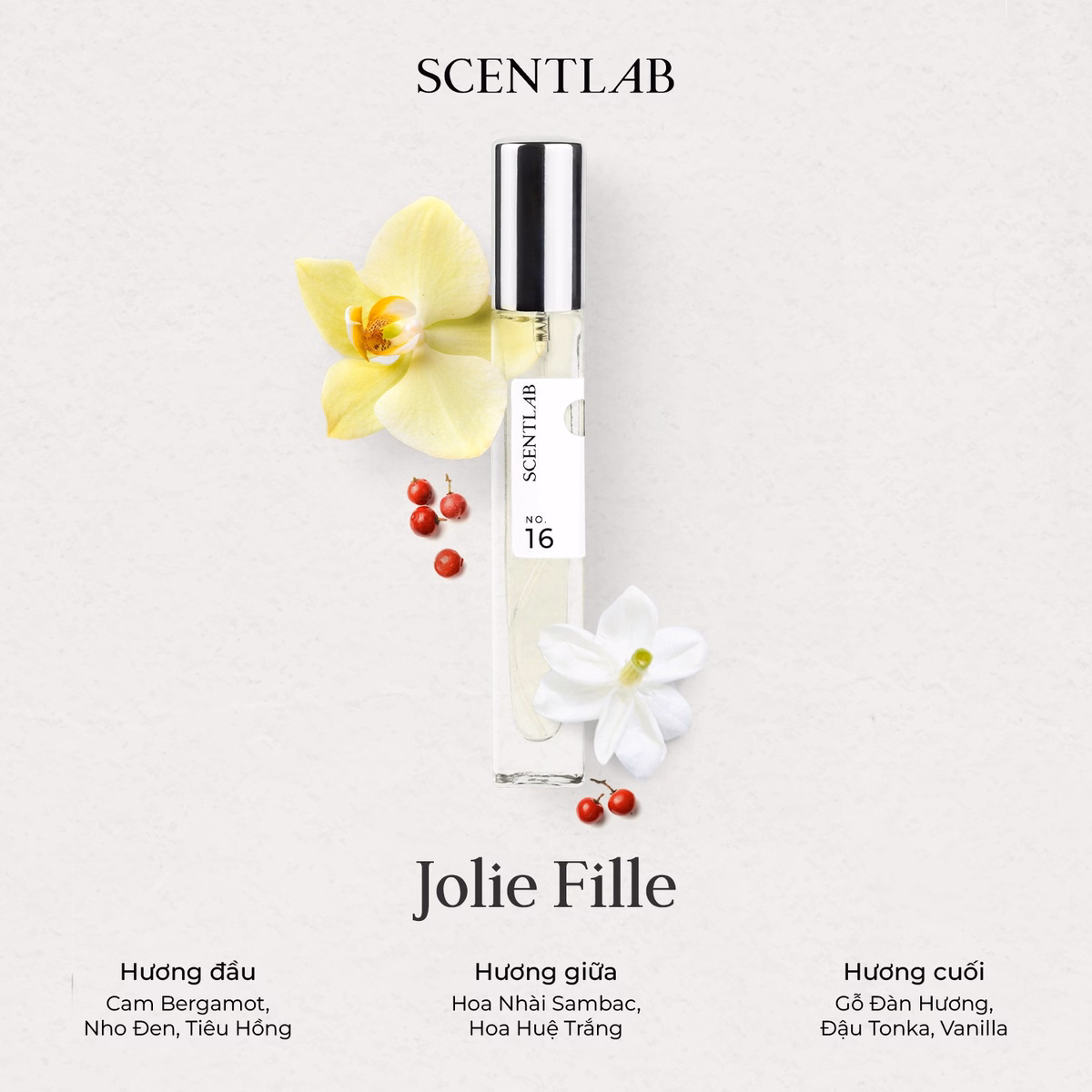 Nước Hoa Nữ Jolie Fille No.16 (10Ml) - Scentlab - Ảnh 2