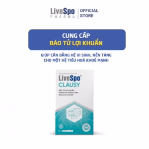 Giảm Rối Loạn Tiêu Hóa Cho Người Uống Kháng Sinh Livespo Clausy Hộp 10 Ống - Livespo Pharma