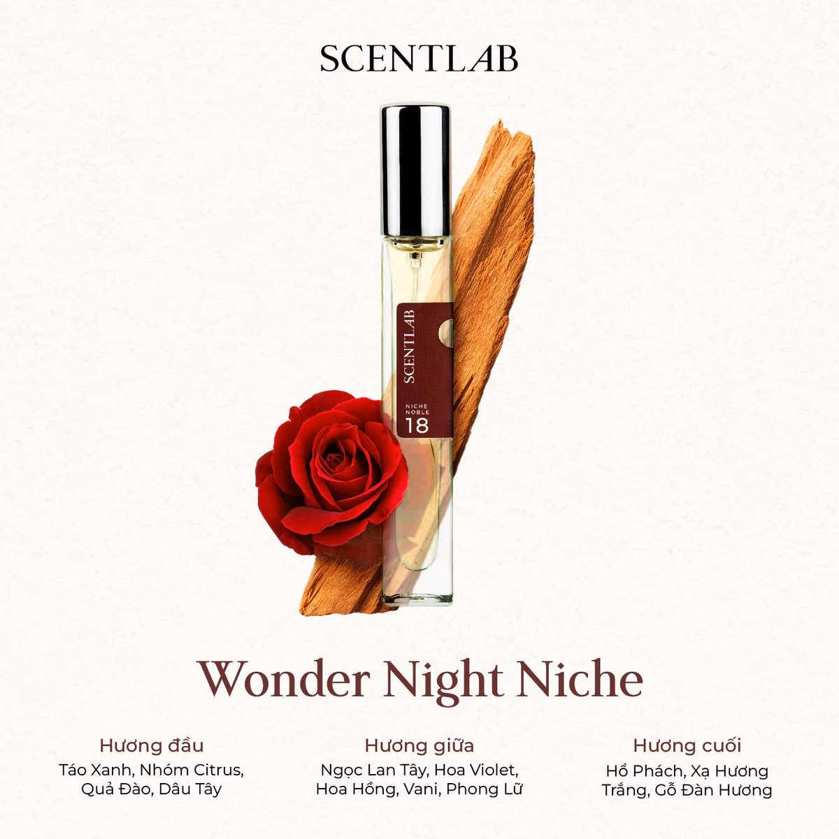 Nước Hoa Nữ Noble Wonder Night Niche No.18 (10Ml) - Scentlab - Ảnh 2