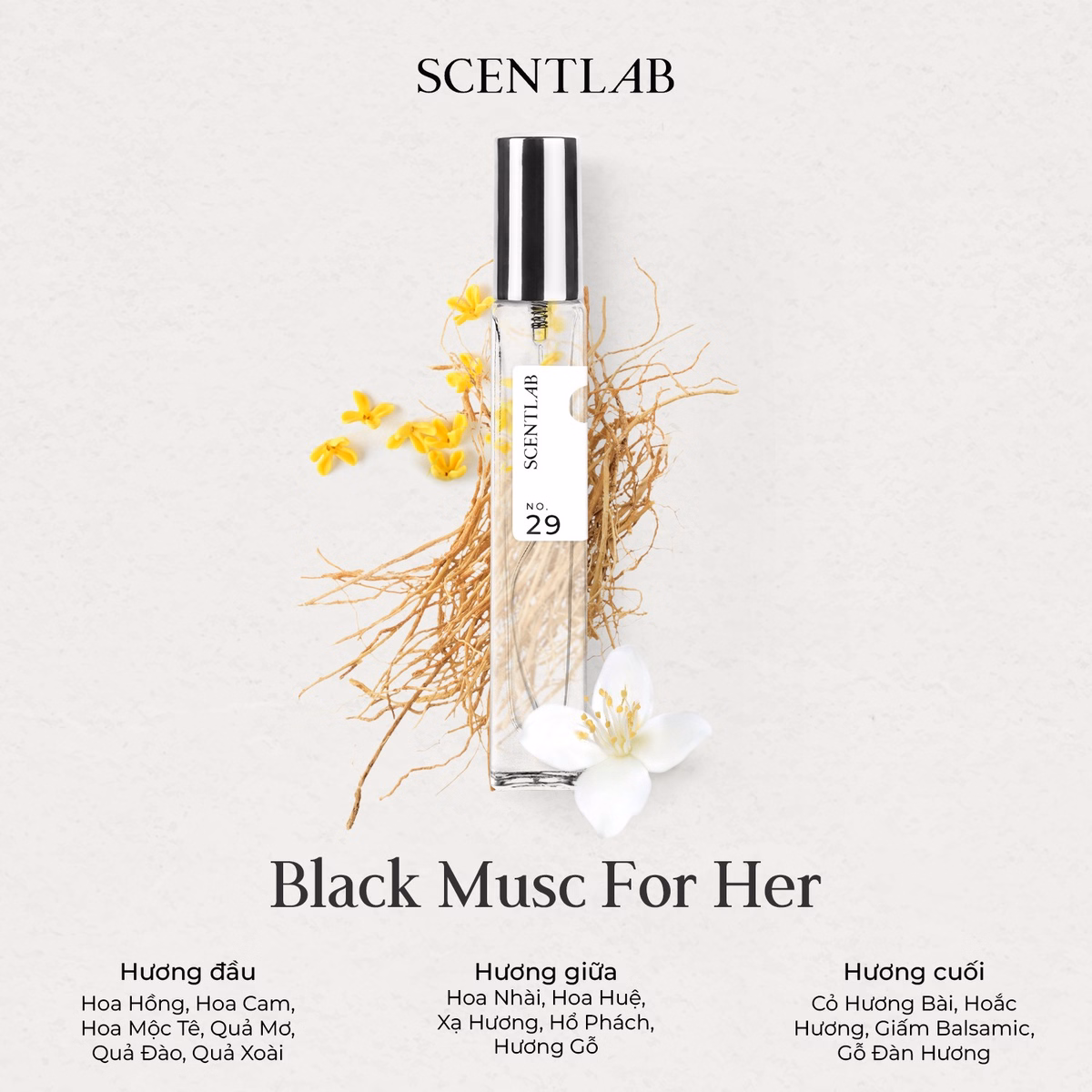 Nước Hoa Nữ Black Musc For Her No. 29 (10Ml) - Scentlab - Ảnh 2