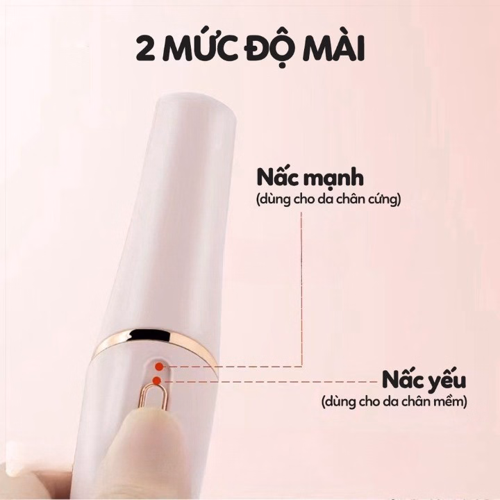 Máy Chà Gót Chân, Tẩy Tế Bào Chết Cho Tiệm Nail, Cá Nhân Tại Nhà Cao Cấp Sạc Tích Giảm Vết Chai Sạn Điện Làm Mịn Da Gd060- Lady'S Passion - Ảnh 5