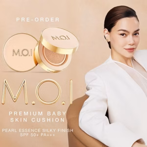 Phấn Nước Premium Baby Skin Cushion Pearl Essence Silky Finish Spf50+ Pa+++ Tone 30 - Da Tự Nhiên - Moi