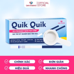 Que Thử Thai Quik Quik Hiệu Quả Nhanh Chóng, Đơn Giản, Tiện Lợi, Chính Xác 1 Que/Hộp -Dân Khang