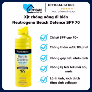 Xịt Chống Nắng Đi Biển Beach Defence Spf 70+ - Neutrogena