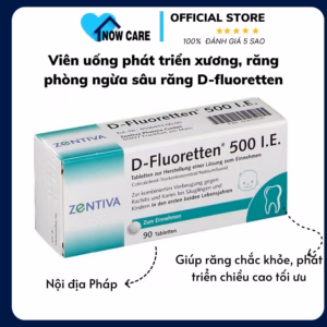 Viên Uống Phát Triển Xương, Phòng Ngừa Sâu Răng D-Fluoretten 500 I.E. - Zentiva