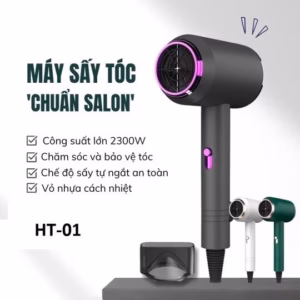 Máy Sấy Tóc Hair Dryer Ht-01 2300W - Silver