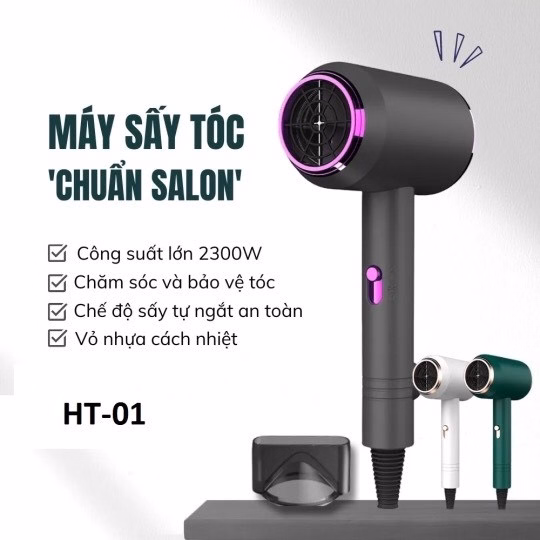 Máy Sấy Tóc Hair Dryer Ht-01 2300W - Silver