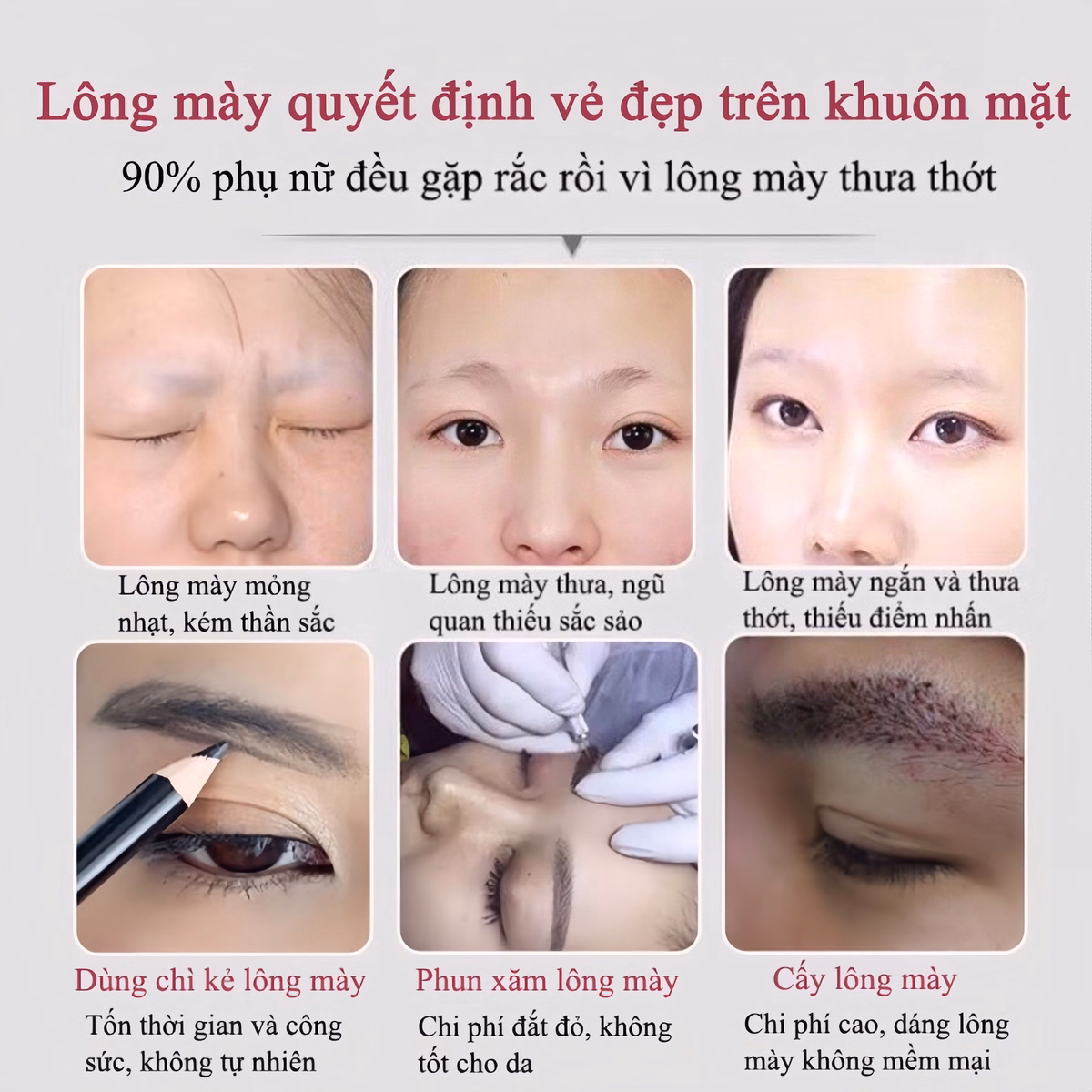 Dưỡng Mày Fkn - Mọc Lông Mày Dài, Dày, Chắc Khỏe Cực Hiệu Quả - Mỹ Phẩm 24H - Ảnh 3