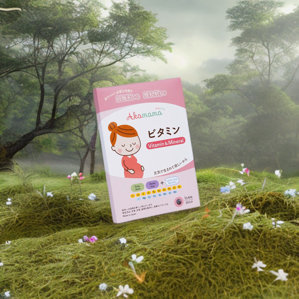 Viên Uống Akamama Vitamin Và Khoáng Chất Cho Mẹ Bầu Từ Nhật Bản