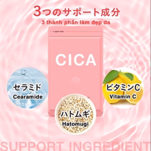 [Có Quà] Viên Uống Đẹp Da Chiết Xuất Rau Má Cica Hỗ Trợ Thanh Nhiệt, Đẹp Da