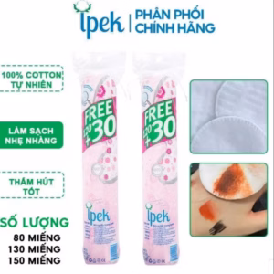 Bông Tẩy Trang Siêu Mềm Mịn 120+30 Miếng - Ipek