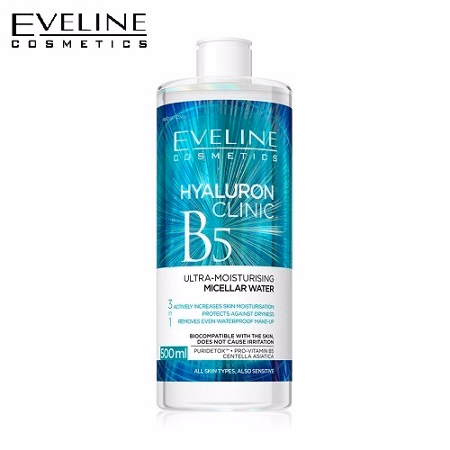 Nước Tẩy Trang Eveline Hyaluronic Clinic B5 Dưỡng Ẩm Da 500Ml - Ảnh 2